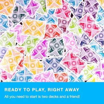 Brybelly Nertz Card Game 12 Decks of Standard 3.5 x 2.5 Wide Poker Cards - Playing Cards 12 Pack for Dutch Blitz Card Game with 12 Unique Colors