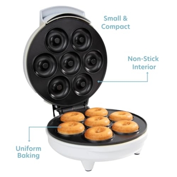 Mini Donut Maker - Bake 7 Delicious Mini Donuts Easily