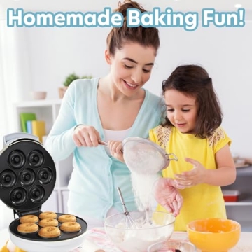 Mini Donut Maker - Bake 7 Delicious Mini Donuts Easily
