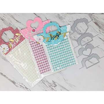 KSCRAFT Bag Topper Maker Metal Cutting Dies Stencils for DIY Scrapbooking/Photo Album Decorative Embossing DIY Paper Cards