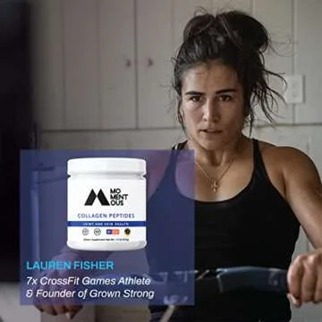 Momentous Collagen Peptides Powder with Protein - Support Joint and Skin Health - Fortigel and Vitamin-C - Bioactive Collagen Peptides (30 Servings)