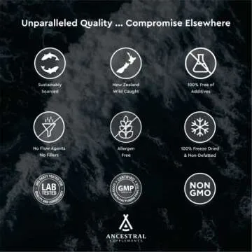 Ancestral Supplements Wild Caught Fish Eggs, 2400mg, Omega-3 Supplement Supports Brain, Heart, Fertility and Inflammatory Health, Whole Food Source of Vitamin D, K2, and A, Non-GMO, 180 Capsules