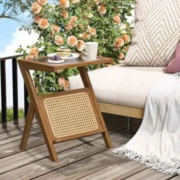 Stylish Rattan Side Table with Storage for Every Room