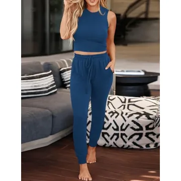 KIRUNDO Women’s Stylish 3 Piece Loungewear Set for All Seasons