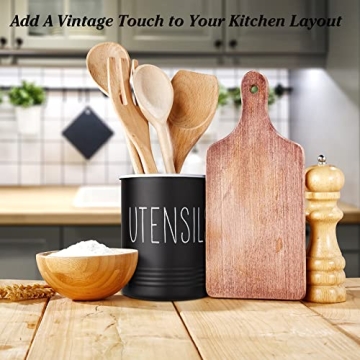 Stylish Kitchen Utensil Holder with Cork Bottom