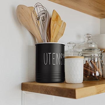 Stylish Kitchen Utensil Holder with Cork Bottom