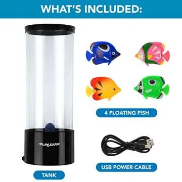 Playlearn Mini Bubble Aquarium - Stress Relief Sensory Lamp