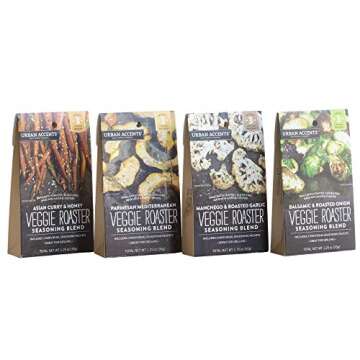 Urban Accents VERY VEGGIE, Ultimate Vegetable Spice and Roast Vegetable Seasoning Gift Set (Set of 6...