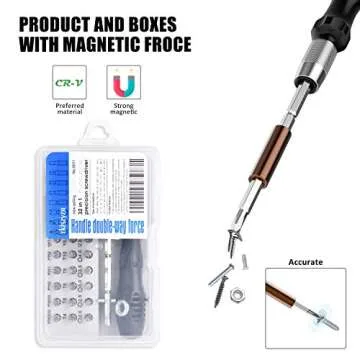 Precision Repair Tool Kit with 30 Bits for Versatile Use