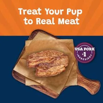 Blue Buffalo Sizzlers Soft-Moist Dog Treats with Real Pork