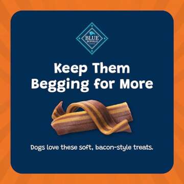 Blue Buffalo Sizzlers Soft-Moist Dog Treats with Real Pork