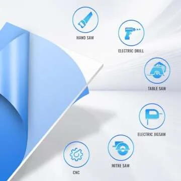 Langaelex 10 Pack of Acrylic Sheets 5x7-0.043" Thick Clear Extruded Plexiglass Sheets for Crafts, Picture Frame, Projects Display & DIY