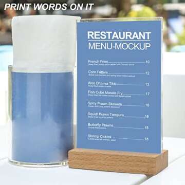 Langaelex 10 Pack of Acrylic Sheets 5x7-0.043" Thick Clear Extruded Plexiglass Sheets for Crafts, Picture Frame, Projects Display & DIY