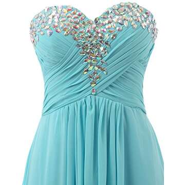 JAEDEN Prom Dress Bridesmaid Dresses - Long Formal Evening Gown Chiffon A line Yellow US8