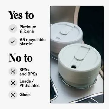 STOJO Collapsible Travel Cup for Hot and Cold Drinks