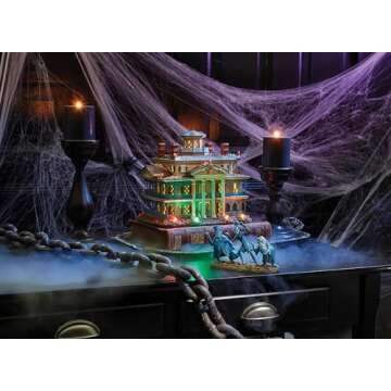 Department 56 Snow Village Halloween Disney The Haunted Mansion Beware of Hitchhikers Figurine, 3.74 Inch, Multicolor