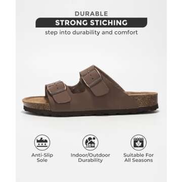 Project Cloud Genuine Leather Flat Sandals - Comfort & Style for Summer Adventures