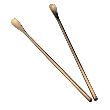 JASHII Rose Gold Matte Long Handle Spoon Set for Drinks