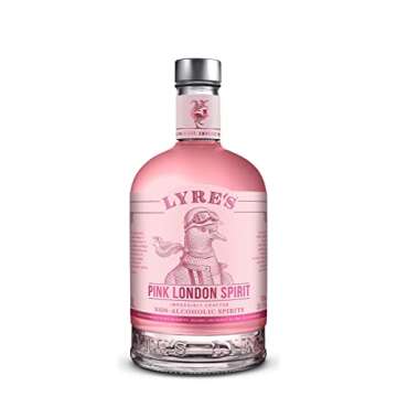 Lyre's Pink London Premium Non Alcoholic Spirits, Mocktails & Nonalcoholic Drinks, Pink Gin Style, 2...
