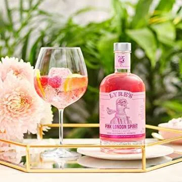 Lyre's Pink London Premium Non Alcoholic Spirits, Mocktails & Nonalcoholic Drinks, Pink Gin Style, 23.7 Fl Oz
