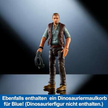 Mattel Jurassic World Hammond Collection Character Action Figure, Owen Grady Articulated Collectible Toy in 3.75-inch Scale