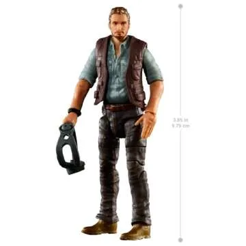 Mattel Jurassic World Hammond Collection Character Action Figure, Owen Grady Articulated Collectible Toy in 3.75-inch Scale