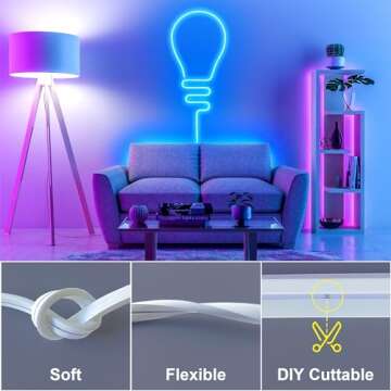 Cozylady RGB Neon LED Rope Lights for Fun Decor