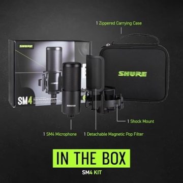 Shure SM4 Studio Recording Microphone Kit - XLR Mic