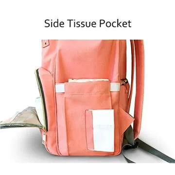 Ticent Baby Diaper Bag, Multi-Function Waterproof Travel Backpack Nappy Back Pack Bags for Baby Care - Large Capacity, Stylish and Durable, Dark Gray