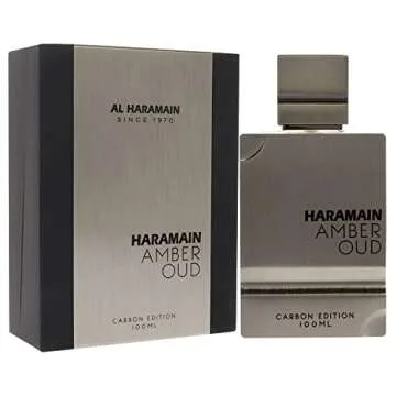 Al Haramain Amber Oud Carbon Edition - Cologne for Men - Long Lasting Perfume for Men - Arabian Perfume - Men's Cologne - Oud Perfume - 3.4 oz