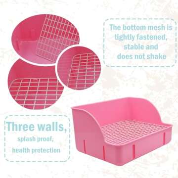 MUYG Rabbit Litter Box - Easy To Clean Pet Toilet