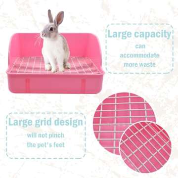 MUYG Rabbit Litter Box - Easy To Clean Pet Toilet