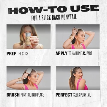 TIGI Bed Head Hair Wax Stick for a Soft, Pliable Hold, Hair Care Slick Back Stick Styling Product with Beeswax & Japan Wax, 2.57 oz