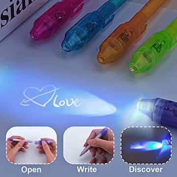 STENDA Invisible Spy Ink Pen Set - Fun for Kids 8-12