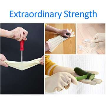 BOOMJOY Nitrile Cleaning Gloves, Heavy Duty Dishwashing Gloves, Reusable Medium Gloves for Kitchen, ...