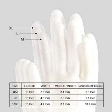 BOOMJOY Heavy Duty Nitrile Cleaning Gloves for All Occasions