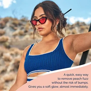 Painless Facial Hair Remover in Parisian Blue Design