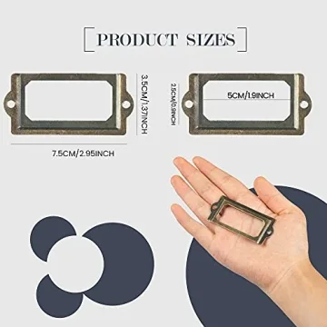 Antique Label Holders for Home Organization and Storage