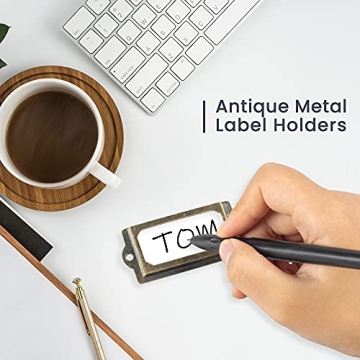 Antique Label Holders for Home Organization and Storage