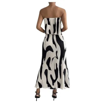 GORGLITTER Women's Summer Maxi Skirt Set - Chic & Stylish