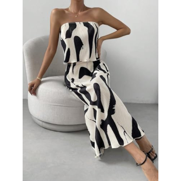 GORGLITTER Women's Summer Maxi Skirt Set - Chic & Stylish