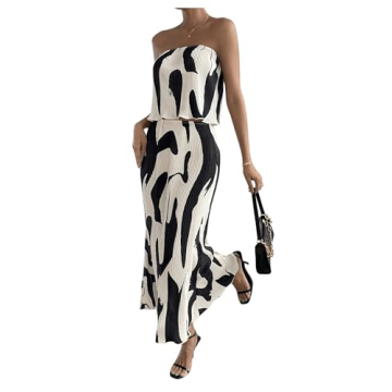 GORGLITTER Women's Summer Maxi Skirt Set - Chic & Stylish