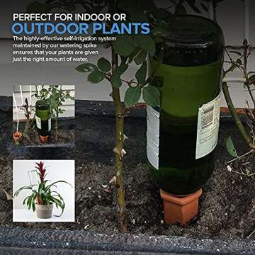 Self-Watering Terracotta Stakes - 6 Pack Automatic Plant Hydrators