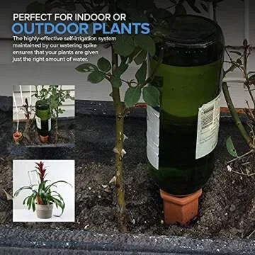 Self-Watering Terracotta Stakes - 6 Pack Automatic Plant Hydrators