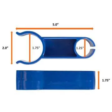 Leaf Bone - Leaf Net Skimmer Clip, In-Ground Swimming Pools and ONLY 1.9" Steel Ladder Handrails (Net Not Included), Leaf Rake Ladder Attachment