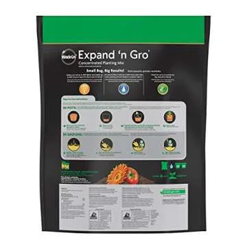 Miracle-Gro Expand 'n Gro Concentrated Planting Mix, Just Add Water for up to 3X Expansion, For Container and In-Ground Use, .33 cu. ft. Expands up to 1 cu. ft.
