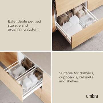 Peggy Kitchen Drawer Organizer - Adjustable Storage Solution