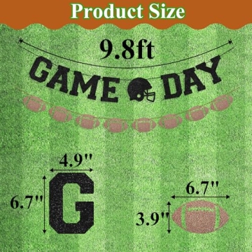 FAKTEEN Game Day Football Party Banners for Celebrations
