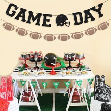 FAKTEEN Game Day Football Party Banners for Celebrations