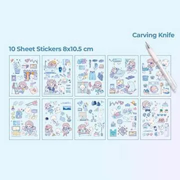 CUNCUN Cute Washi Tape Memo Pad Stickers Set, 10 Rolls Washi Masking Tape 10 Sheets Stickers 30 Sheet Memo Note for DIY Crafts, Gift Wrapping, Aesthetic Supplies, Planners, Bullet Journal